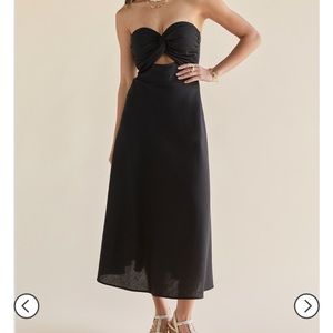 Francesca’s Clara Twist Knot Midi Dress